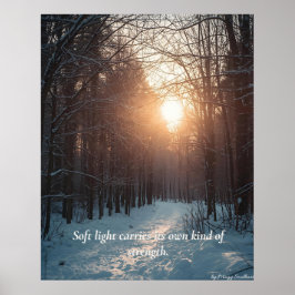Póster Soft Winter Light – Minimalist Calm Art Print