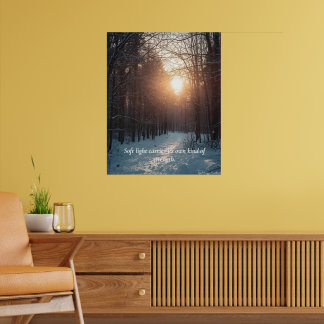 Póster Soft Winter Light – Minimalist Calm Art Print
