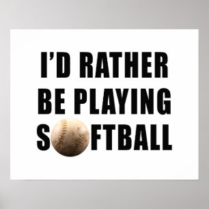 Póster Softball
