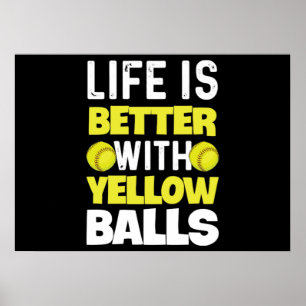 Póster Softball Quote for a Softball Pitcher