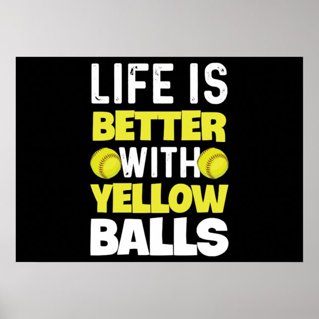Póster Softball Quote for a Softball Pitcher (Frente)