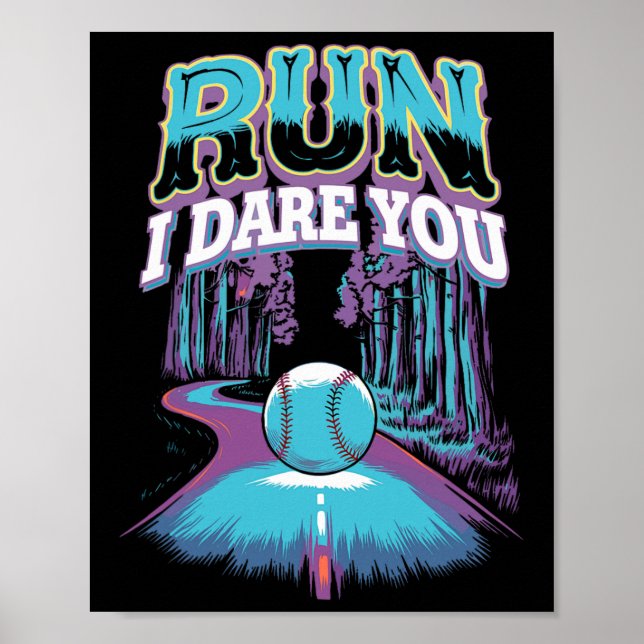 Póster Softll Catcher Run I Dare You Design _1  (Frente)