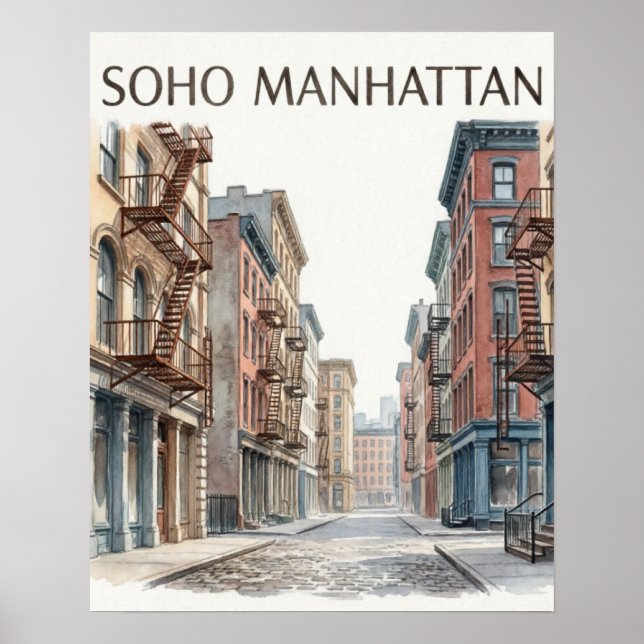 Póster SoHo Manhattan (Frente)