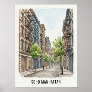 Póster SoHo Manhattan