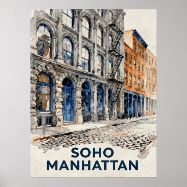 Póster SoHo Manhattan (Frente)