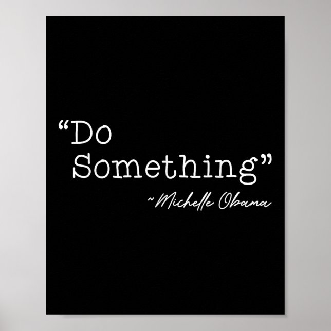 Póster Soing Michelle Obama - Uni-adultos, negros, pequeñ (Frente)