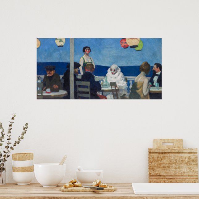 Póster Soir Bleu | Edward Hopper | (Cocina)