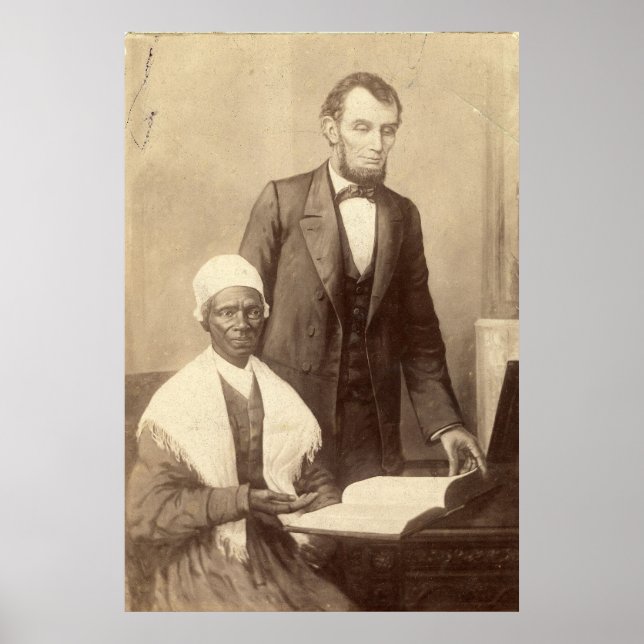 Póster Sojourner Truth con Abraham Lincoln (Frente)