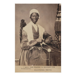 Póster Sojourner Truth Sepia Foto Con Sombra