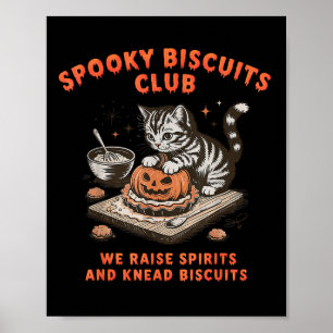Póster Soky Biscuits Club Cat Halloween