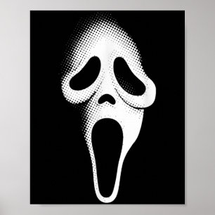 Póster Soky Y Ghost Face Horror Fiesta Máscara Costo Hall