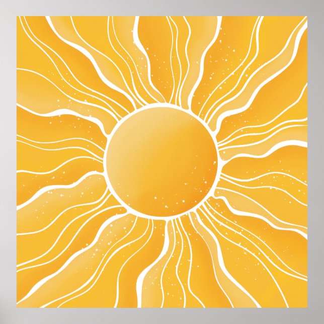 Póster Sol amarillo (Frente)