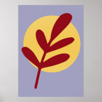Sol amarillo de la planta roja