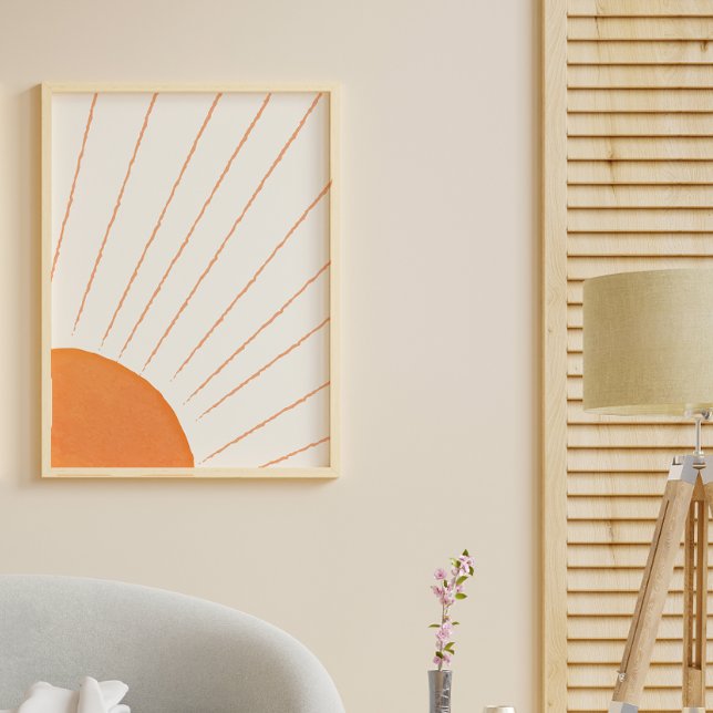 Póster Sol Boho simple (Simple Boho Sunshine Poster)