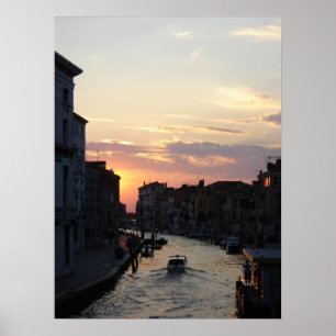 Póster Sol cayendo en Venecia