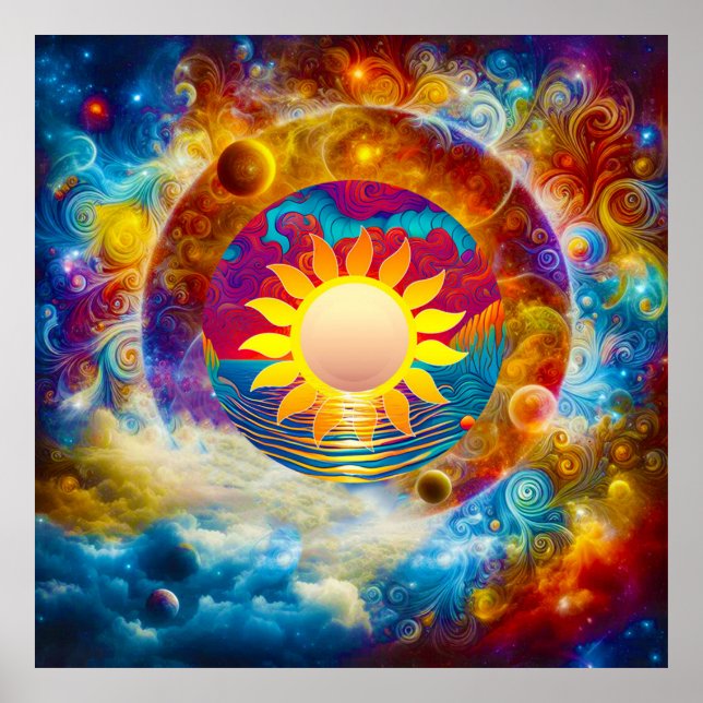 Póster Sol cósmico (Frente)