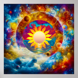 Póster Sol cósmico