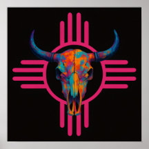 Sol de Nuevo México Calavera Rosa
