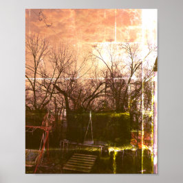 Póster Sol del patio trasero
