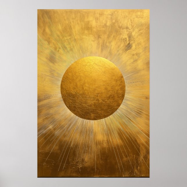 Póster Sol dorado (Frente)