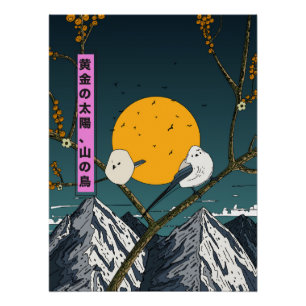 Póster Sol Dorado, Pájaros de Montaña