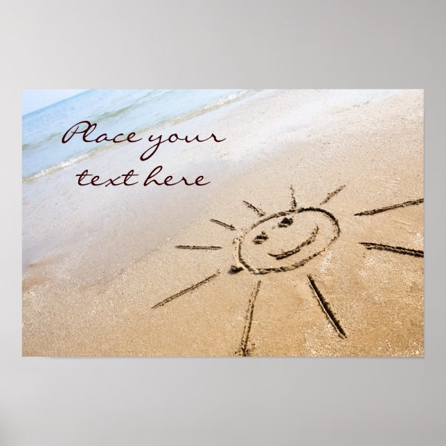 Póster Sol En La Playa (Frente)