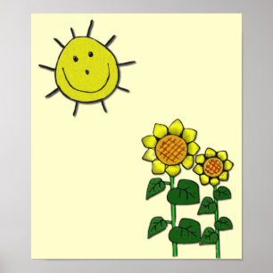 Póster Sol feliz