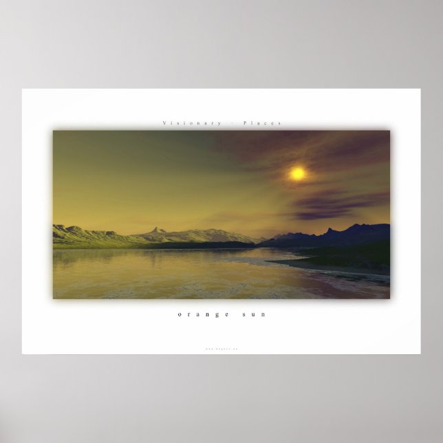 Póster Sol naranja (Frente)