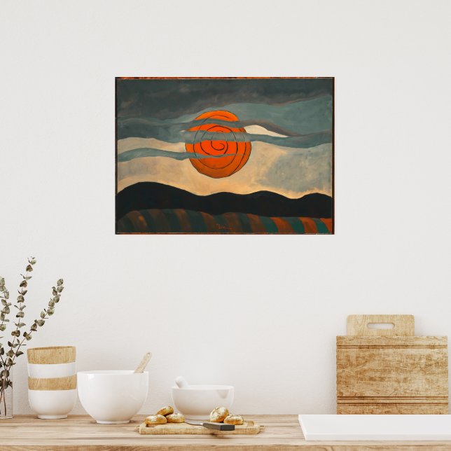 Póster Sol Rojo | Arthur Dove | (Cocina)