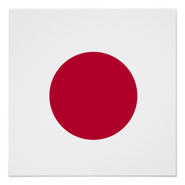 Póster Sol Rojo Japón (Anverso)
