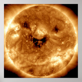 Póster Sol sonriente del Observatorio Solar de la NASA