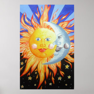 Póster Sol y luna