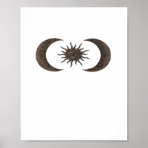 Póster Sol Y Luna De Whimsigoth