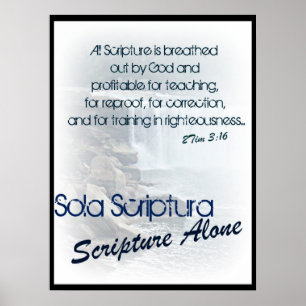 Póster Sola Scriptura/ Escritura sola