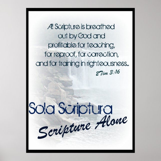 Póster Sola Scriptura/ Escritura sola (Frente)