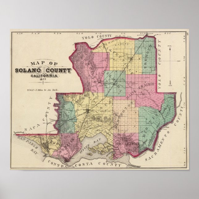 Póster Solano County, Calif (Frente)