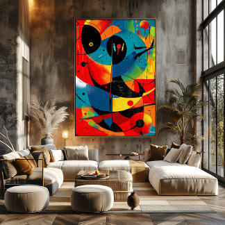 Póster Solar Geometry II – Mid-Century Abstract Construct