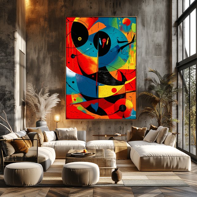 Póster Solar Geometry II – Mid-Century Abstract Construct (Subido por el creador)