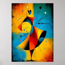Póster Solar Orbit – Modern Abstract Geometric Wall Art