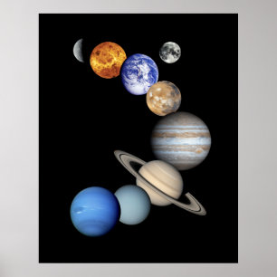 Póster Solar Sytem Montage