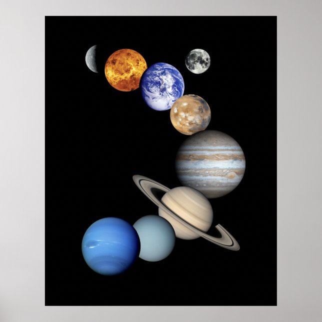 Póster Solar Sytem Montage (Frente)