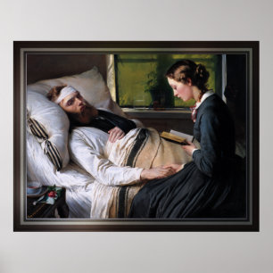 Póster Soldado danés herido por Elisabeth Baumann