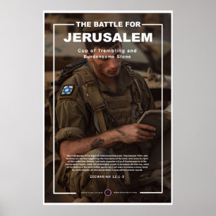 Póster Soldado de IDF leyendo Torah