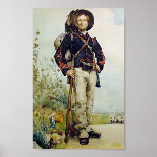 Póster Soldado de la época de la guerra civil