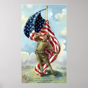 Póster Soldado de la Primera Guerra Mundial