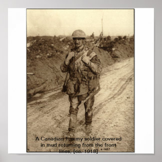 Póster Soldado de WW1