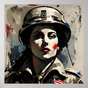 PÓSTER SOLDADO ESTADOUNIDENSE