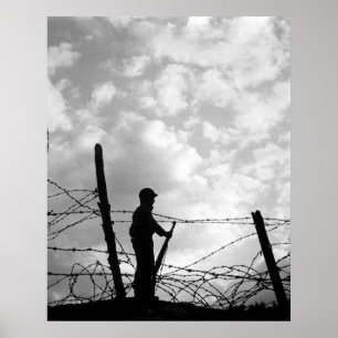 Póster Soldado solitario