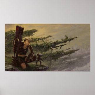 Póster Soldado solitario
