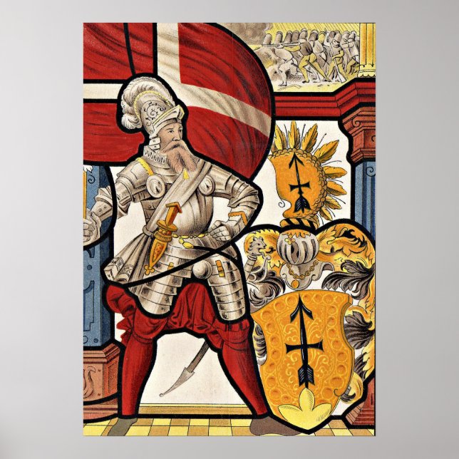 Póster Soldado suizo AD 1600 (Frente)